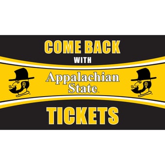 Appalachian State Mountaineers 28" x 16" Come Back With Tickets Door Mat