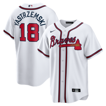 Men's Nike Mike Yastrzemski White Atlanta Braves Replica Jersey