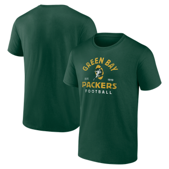 Men's Logo Athletic  Green Green Bay Packers Vintage Arch T-Shirt