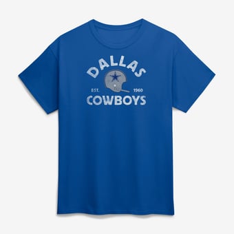 Men's Logo Athletic  Royal Dallas Cowboys Vintage Arch T-Shirt