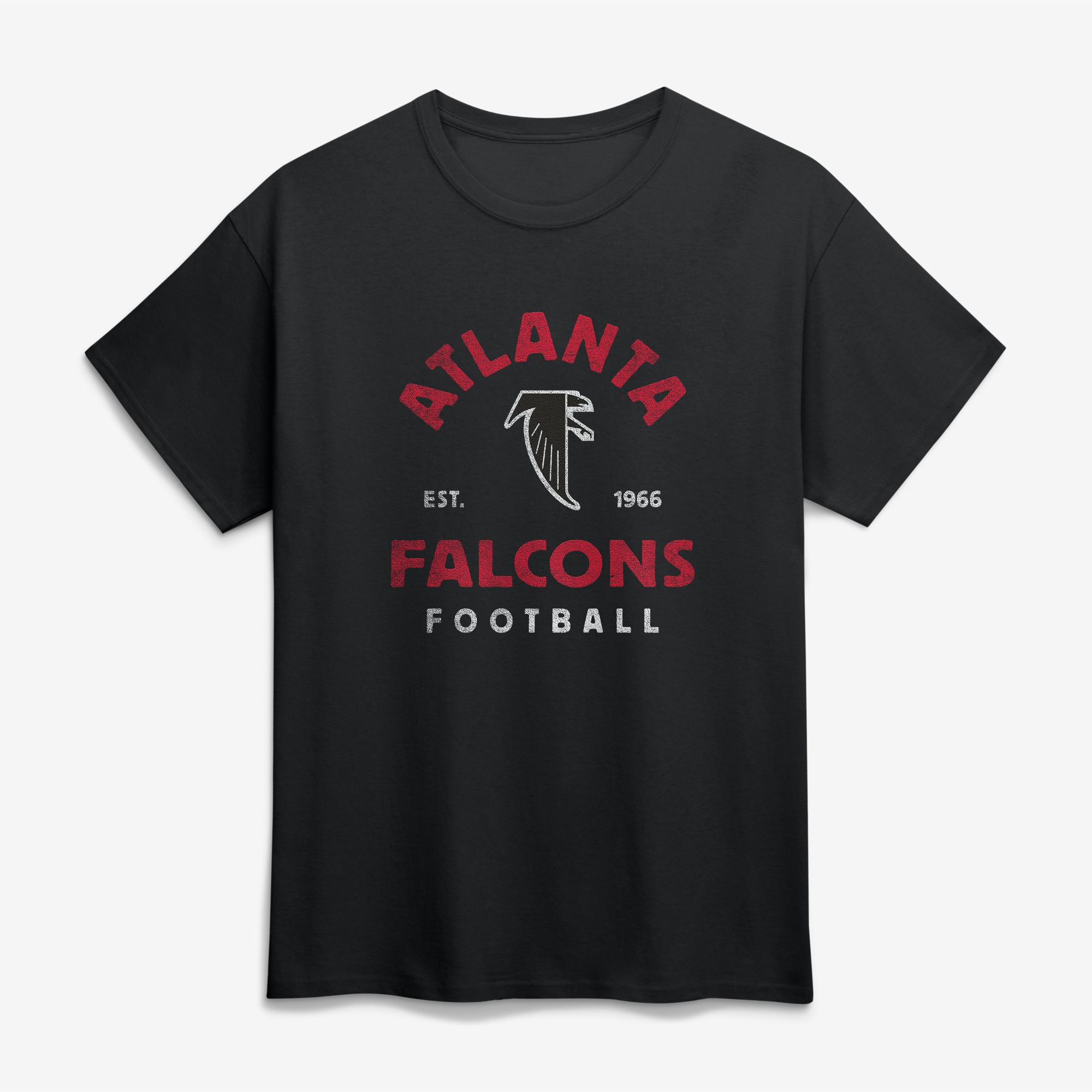 Men's Logo Athletic  Black Atlanta Falcons Vintage Arch T-Shirt