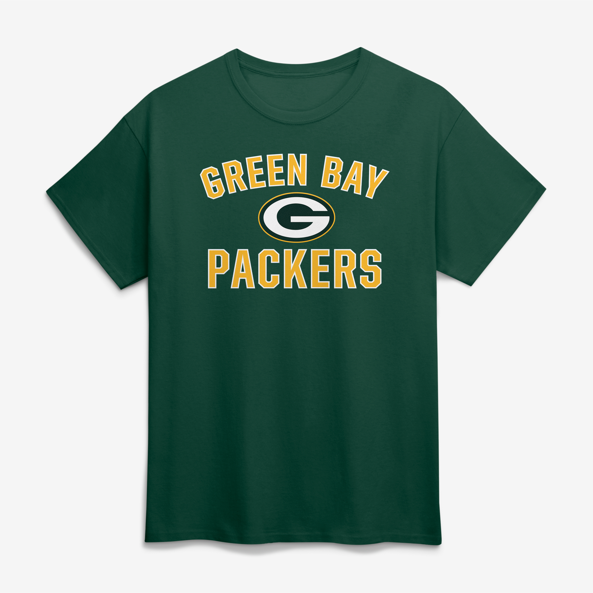 Men's Logo Athletic Green Green Bay Packers Cotton Victory Arch T-Shirt