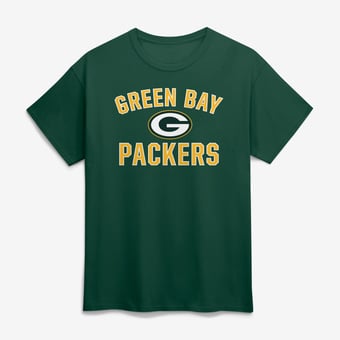 Men's Logo Athletic Green Green Bay Packers Cotton Victory Arch T-Shirt