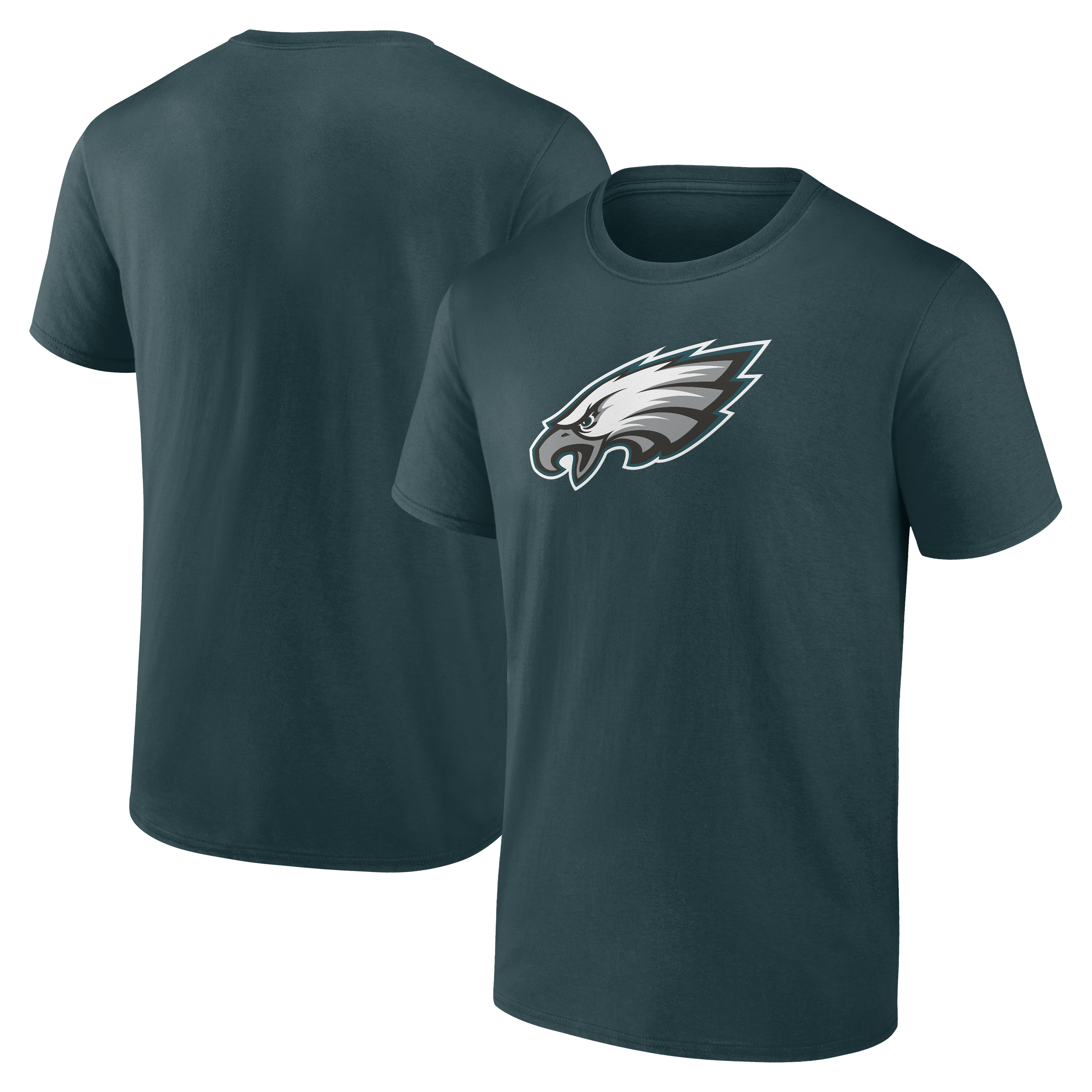Men's Logo Athletic Midnight Green Philadelphia Eagles Primary Logo T-Shirt