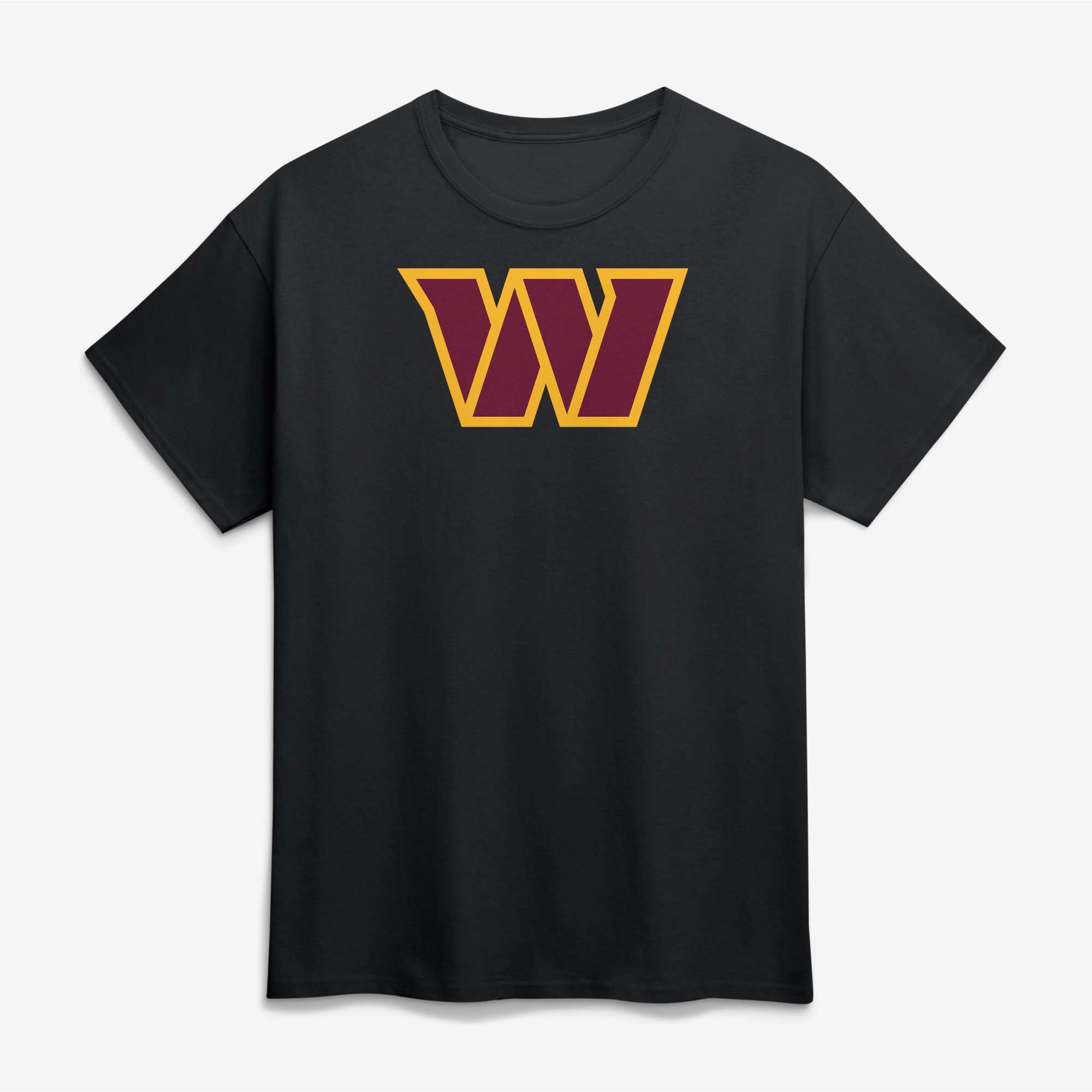 Men's Logo Athletic  Black Washington Commanders Primary Logo T-Shirt