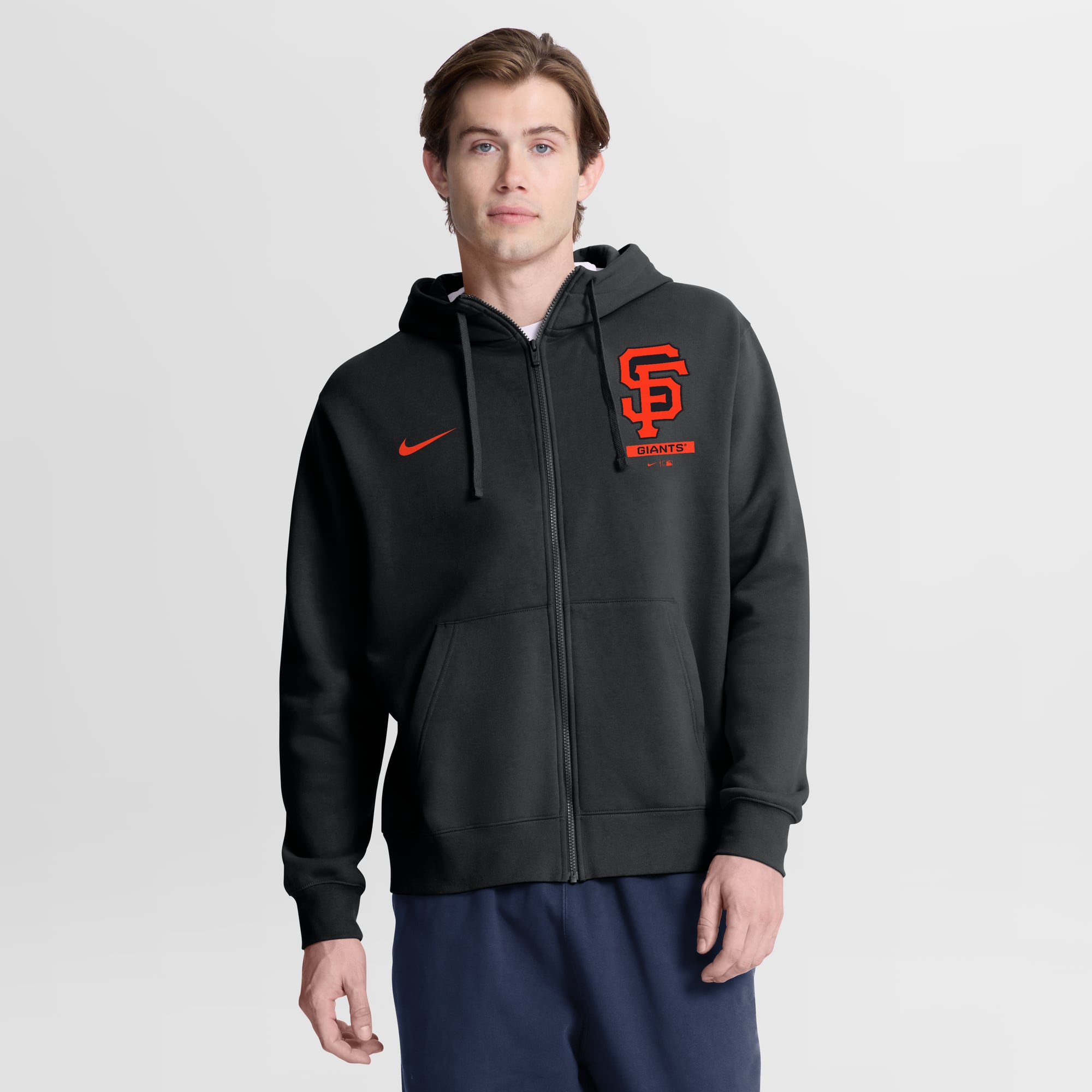 Men's Nike Black San Francisco Giants Primetime Lockup Full-Zip Hoodie
