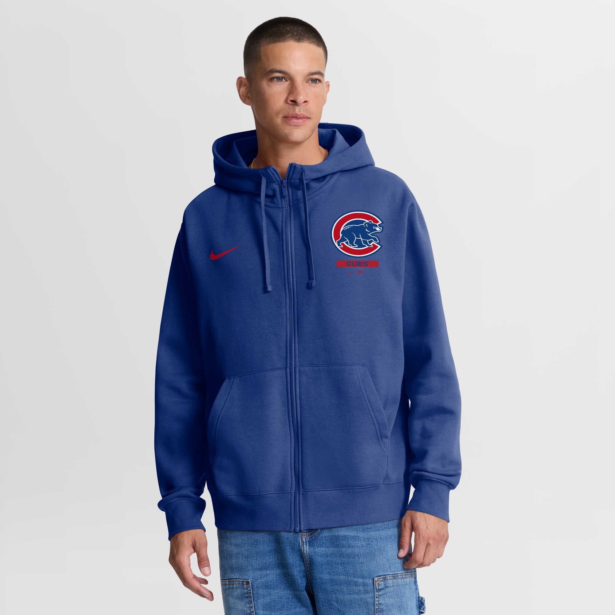 Men's Nike Royal Chicago Cubs Primetime Lockup Full-Zip Hoodie