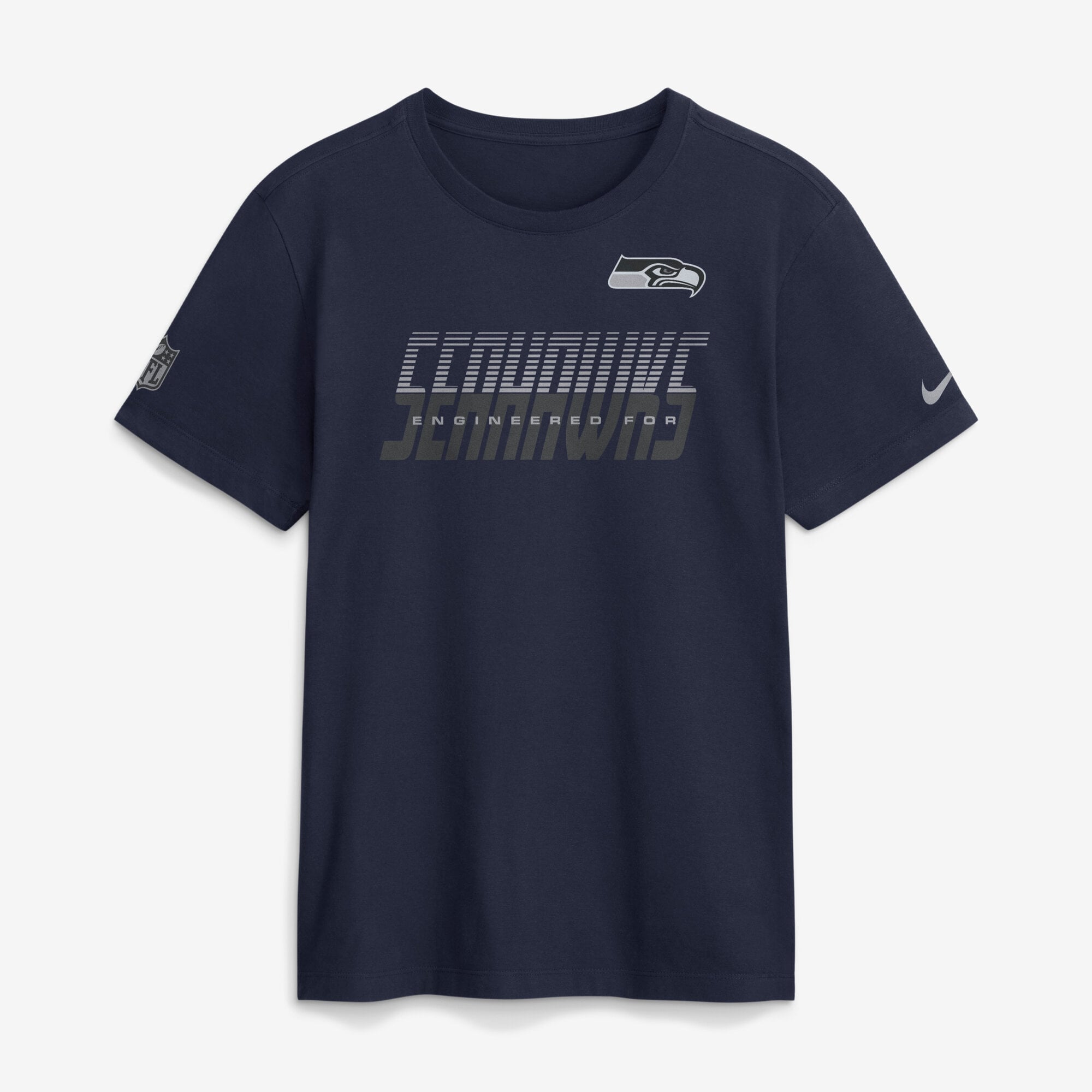 Men's Nike College Navy Seattle Seahawks Sideline Dri-FIT T-Shirt