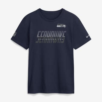 Men's Nike College Navy Seattle Seahawks Sideline Dri-FIT T-Shirt