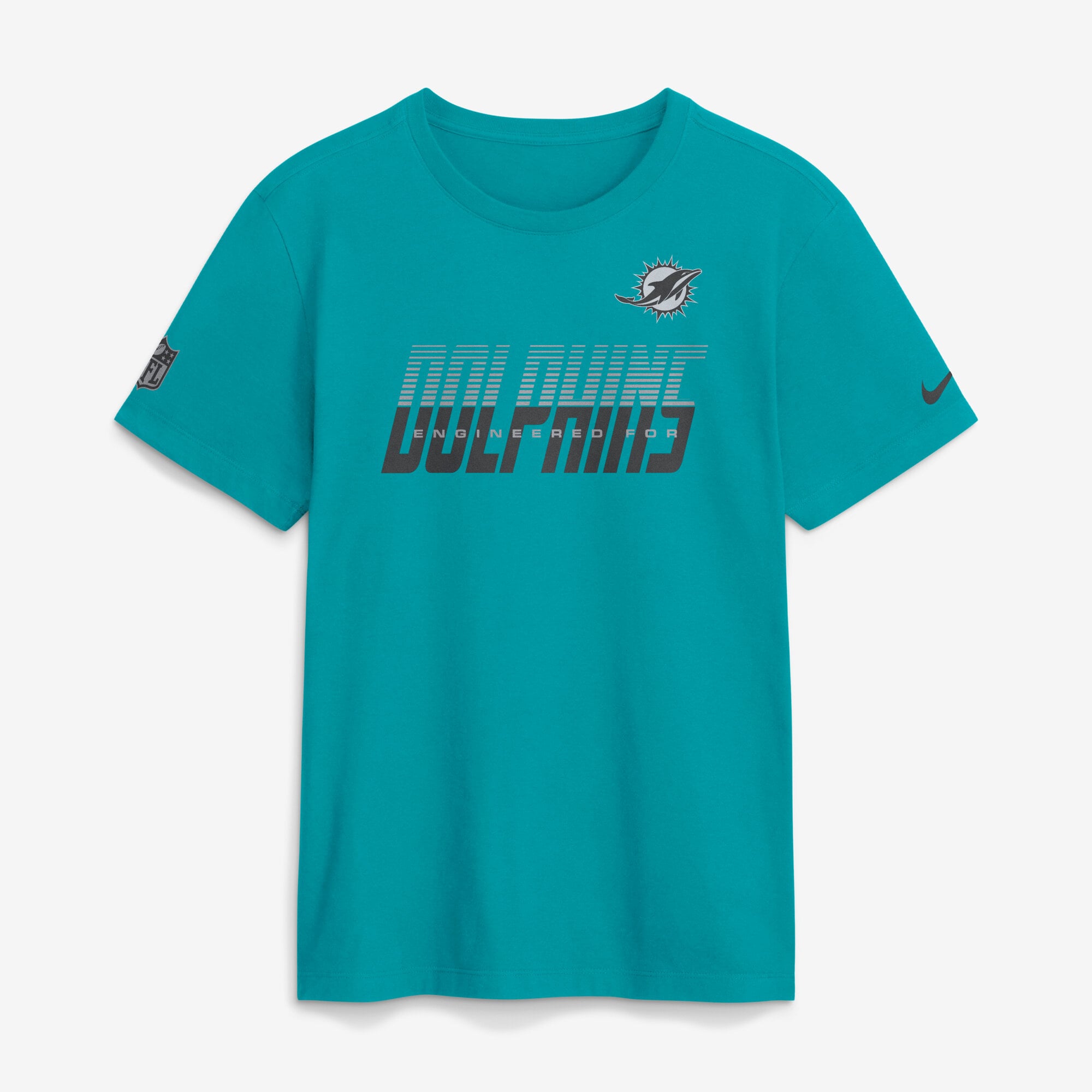 Men's Nike Aqua Miami Dolphins Sideline Dri-FIT T-Shirt