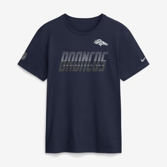 Men's Nike Navy Denver Broncos Sideline Dri-FIT T-Shirt