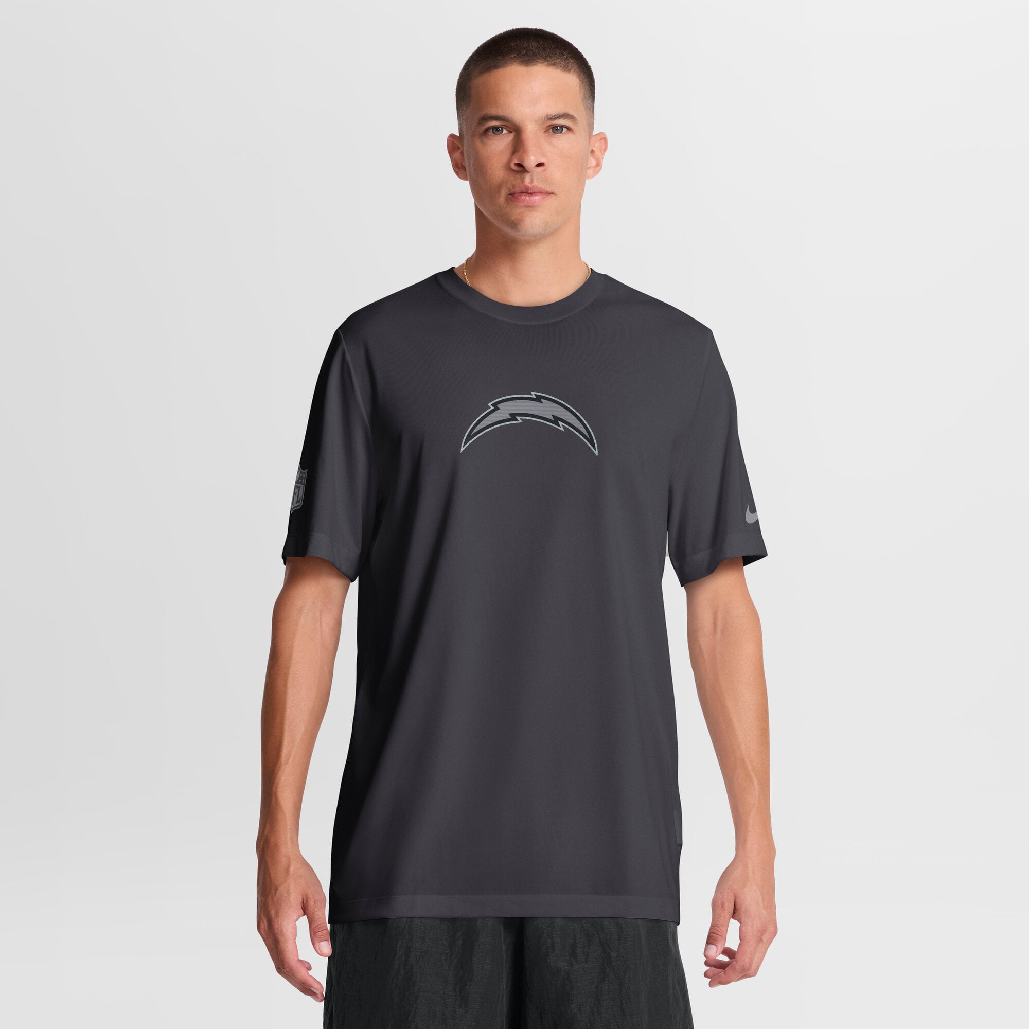Men’s Nike Anthracite Los Angeles Chargers Sideline Lead The Charge Legend Dri-FIT T-Shirt Men’s Nike Anthracite Los Angeles Chargers Sideline Lead The Charge Legend Dri-FIT T-Shirt
