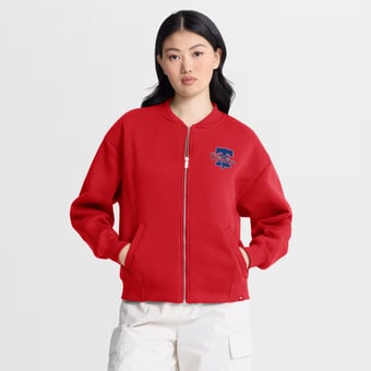 Women's Fanatics Red Philadelphia Phillies Oversized Rage Against Full-Zip Jacket