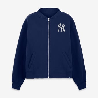 Women's Fanatics Navy New York Yankees Oversized Rage Against Full-Zip Jacket