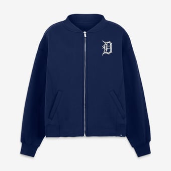 Women's Fanatics Navy Detroit Tigers Oversized Rage Against Full-Zip Jacket