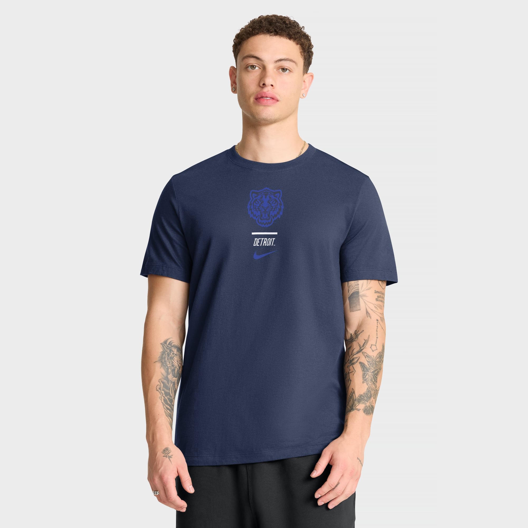 Men's Nike Navy Detroit Tigers City Connect 2-Hit T-Shirt