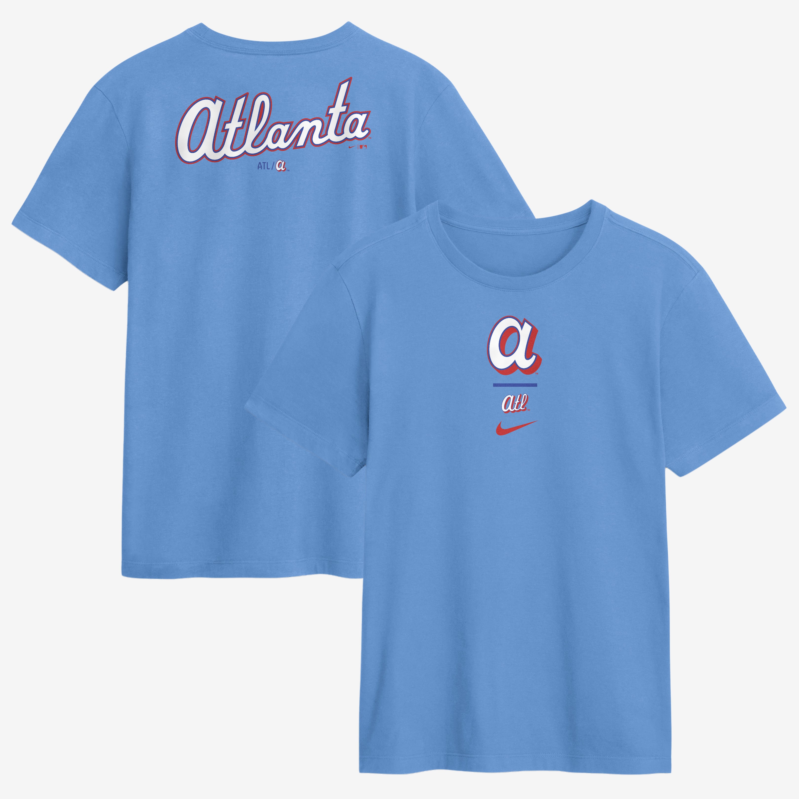 Men's Nike Light Blue Atlanta Braves 2026 City Connect 2-Hit T-Shirt