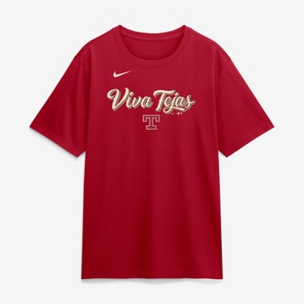 Men's Nike Red Texas Rangers 2026 City Connect Team Phrase Script Dri-FIT T-Shirt
