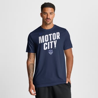 Men's Nike Navy Detroit Tigers City Connect Team Phrase Script Dri-FIT T-Shirt