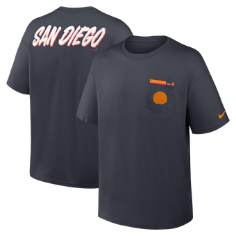 Men's Nike Obsidian San Diego Padres City Connect Max90 Pocket T-Shirt