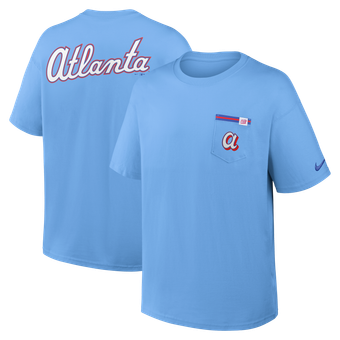 Men's Nike Powder Blue Atlanta Braves City Connect Max90 Pocket T-Shirt