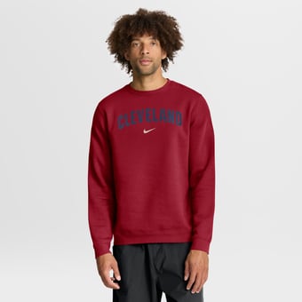 Men's Nike Red Cleveland Guardians City Connect Club Sweatshirt