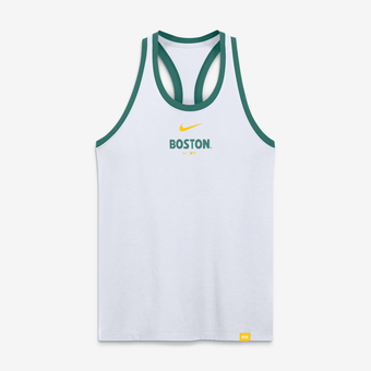 Women's Nike White Boston Red Sox City Connect Script Tri-Blend Dri-FIT Tank Top