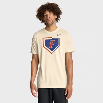 Men's Nike Natural Florida Gators Primetime Baseball Icon Legend Dri-FIT T-Shirt