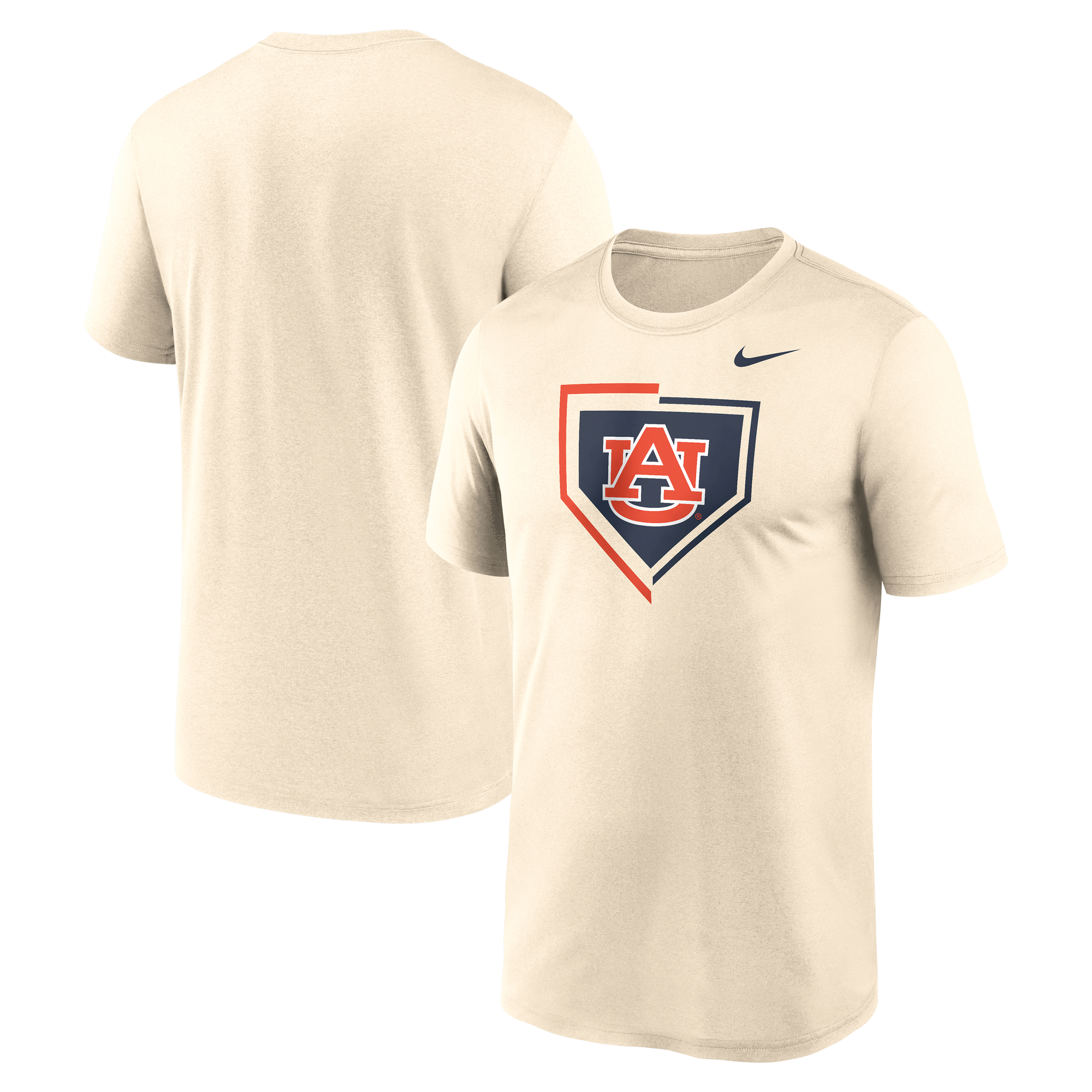 Men's Nike Natural Auburn Tigers Primetime Baseball Icon Legend Dri-FIT T-Shirt