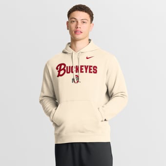 Men's Nike Natural Ohio State Buckeyes Primetime Club Hoodie
