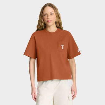 Women's Nike  Texas Orange Texas Longhorns Legacy Pocket Boxy T-Shirt