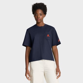 Women's Nike  Navy Auburn Tigers Legacy Pocket Boxy T-Shirt