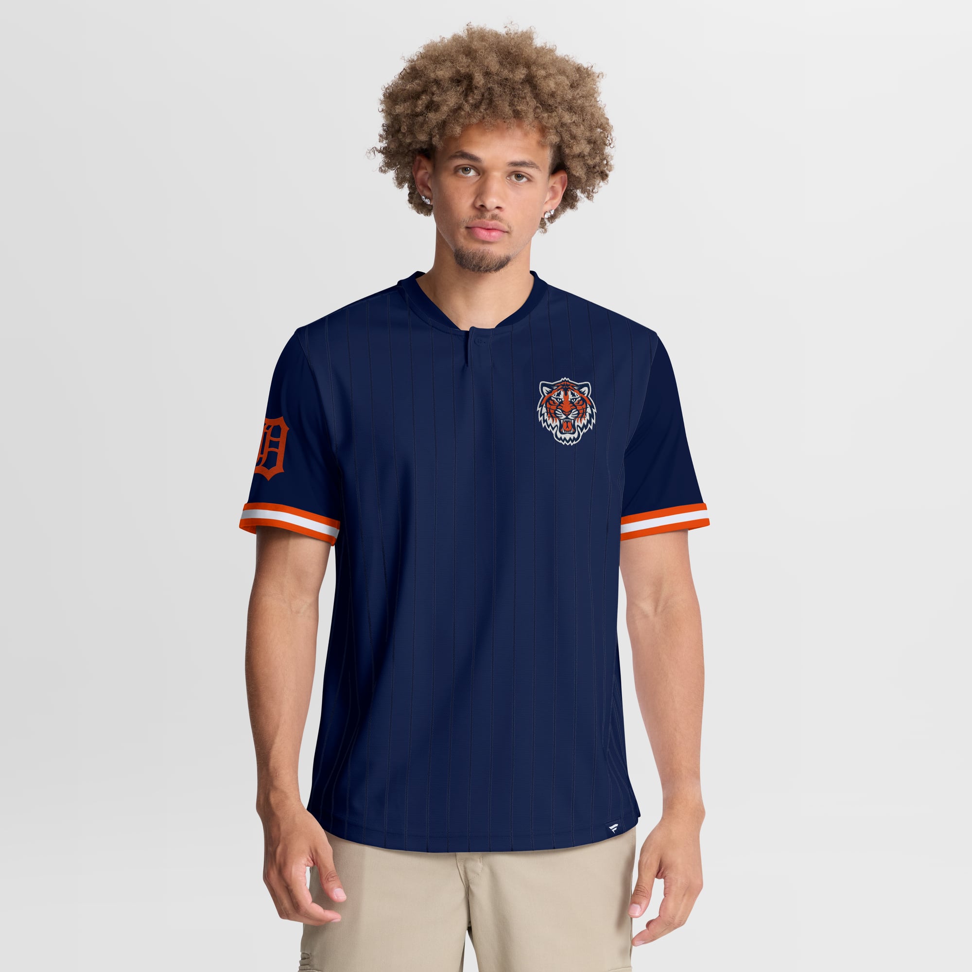 Men's Fanatics Navy Detroit Tigers Walk Off Shirt