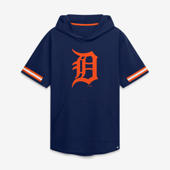 Men's Fanatics Navy Detroit Tigers Optimal Play Hooded T-Shirt