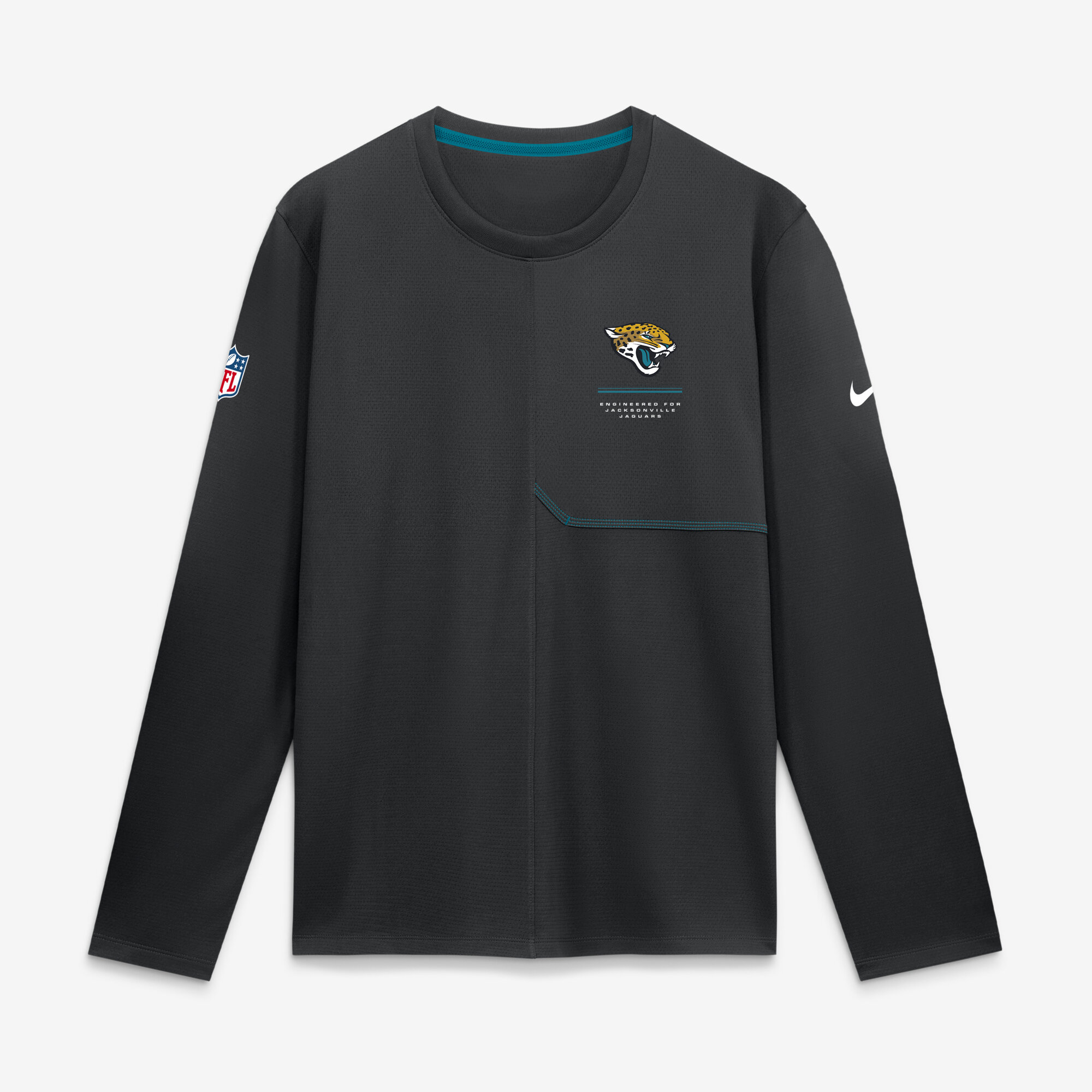 Men's Nike Black Jacksonville Jaguars Sideline Coaches UV Dri-FIT Long Sleeve Shirt