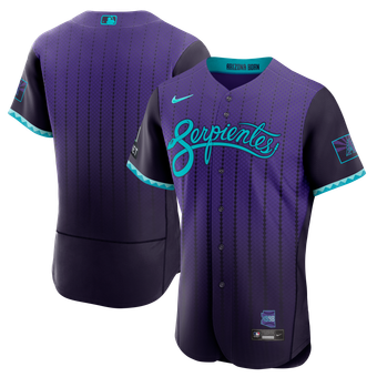 Men's Nike Purple Arizona Diamondbacks City Connect Authentic Sponsor Patch Jersey