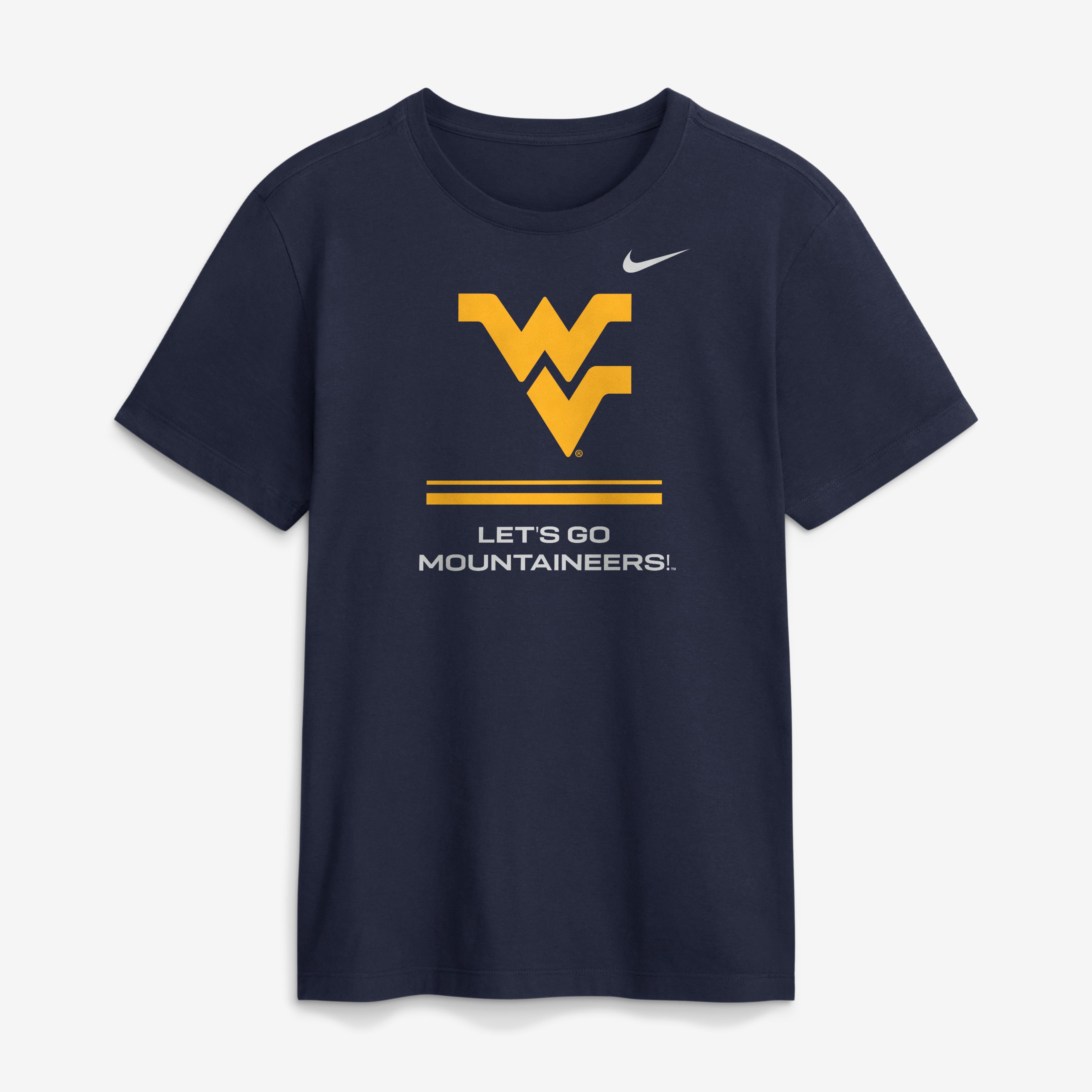 Men's Nike Navy West Virginia Mountaineers 2026 Sideline Dri-FIT T-Shirt