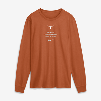 Men's Nike Texas Orange Texas Longhorns 2026 Sideline Dri-FIT Long Sleeve T-Shirt