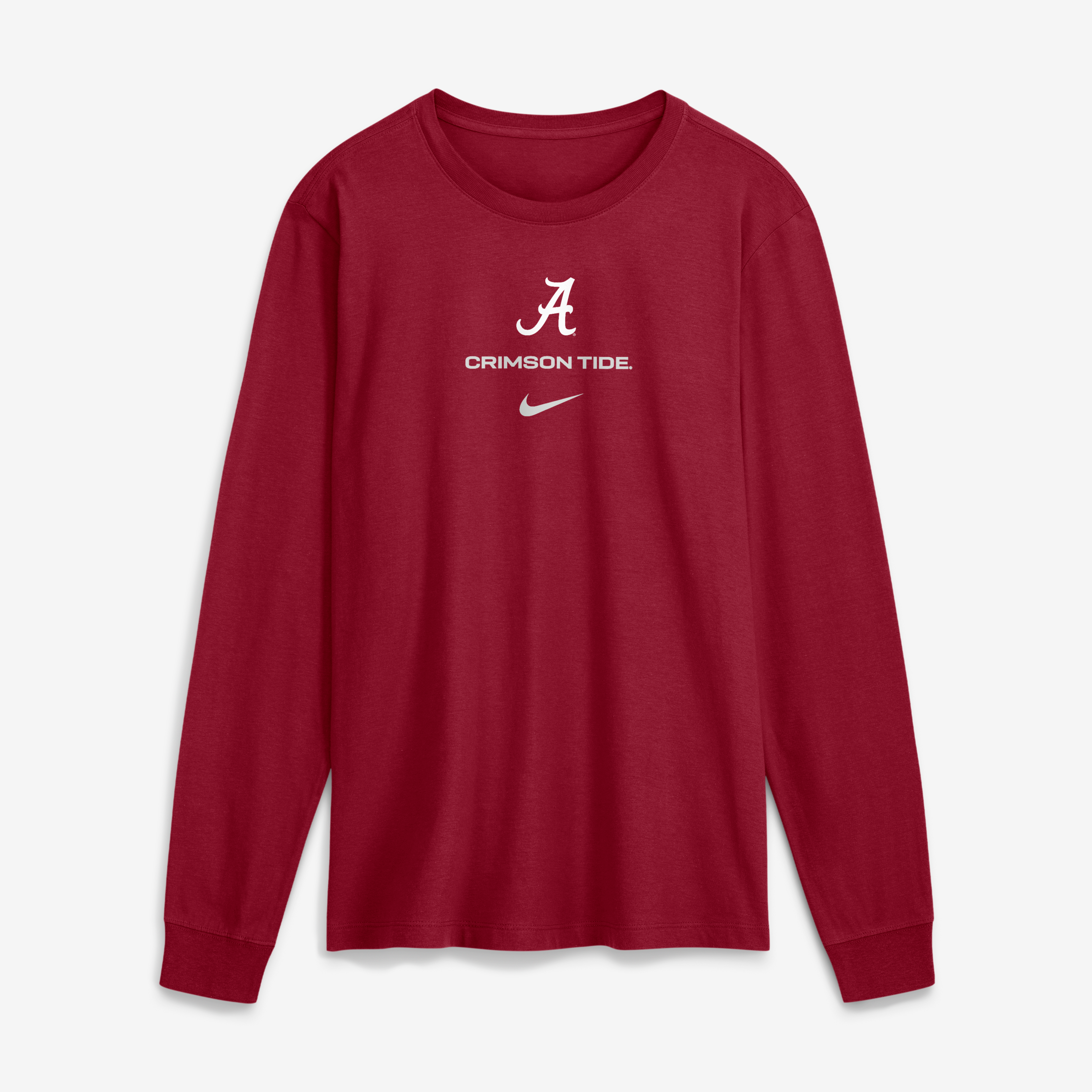 Men's Nike Crimson Alabama Crimson Tide 2026 Sideline Dri-FIT Long Sleeve T-Shirt