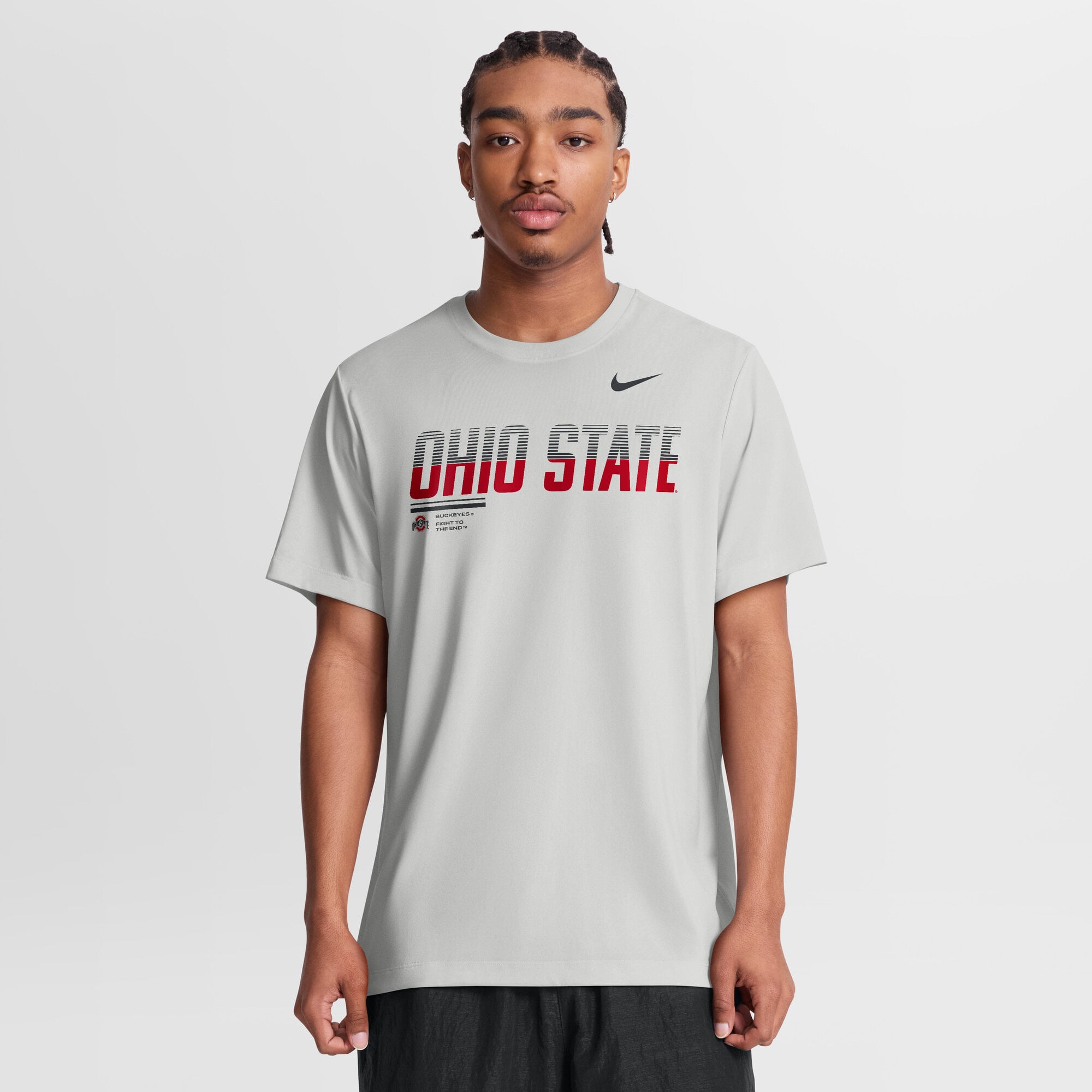 Men's Nike Gray Ohio State Buckeyes Sideline Legend Dri-FIT T-Shirt