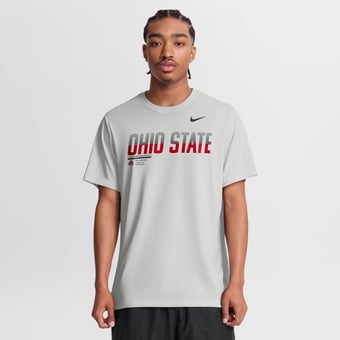 Men's Nike Gray Ohio State Buckeyes Sideline Legend Dri-FIT T-Shirt