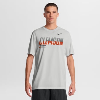 Men's Nike Gray Clemson Tigers Sideline Legend Dri-FIT T-Shirt