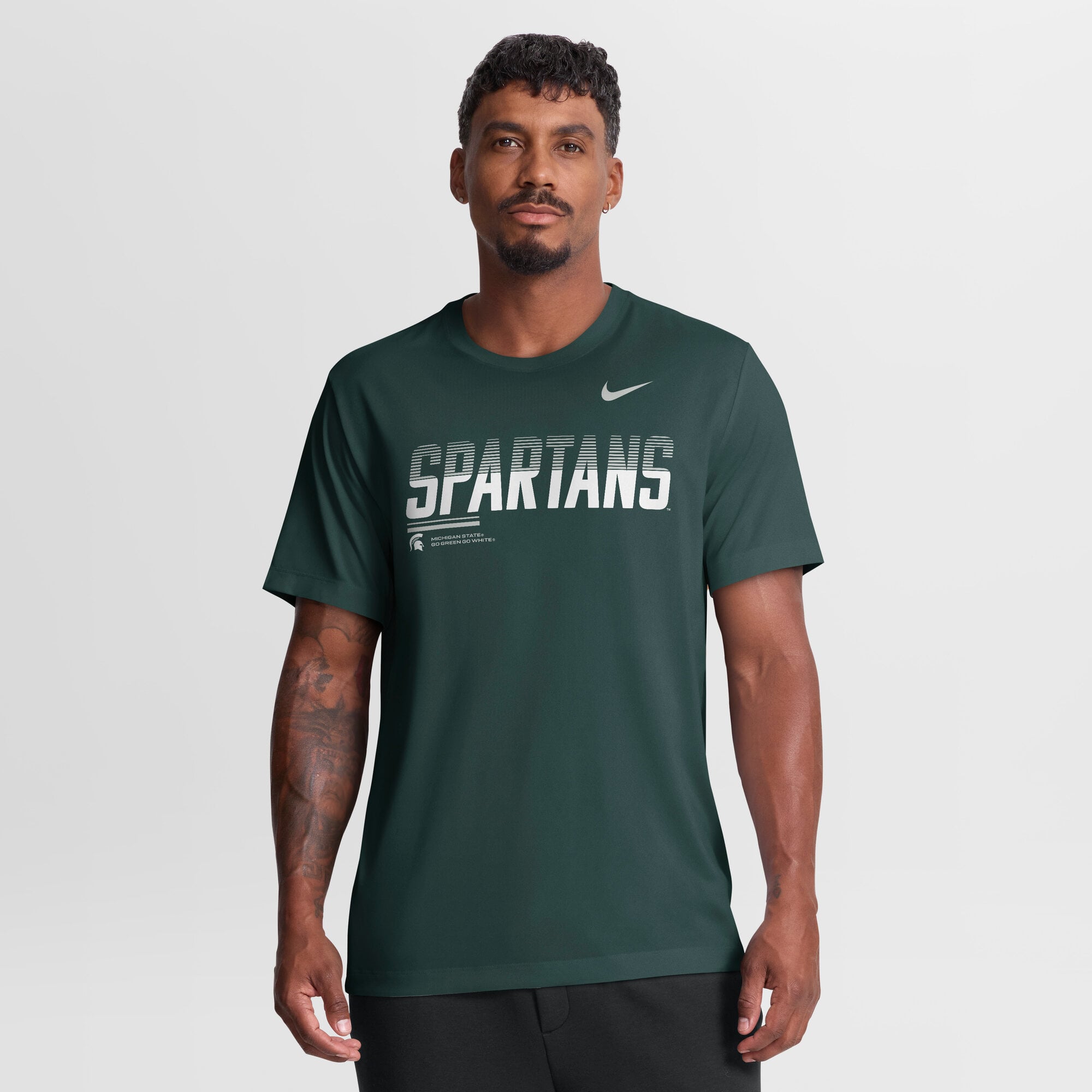 Men's Nike Green Michigan State Spartans Sideline Legend Dri-FIT T-Shirt