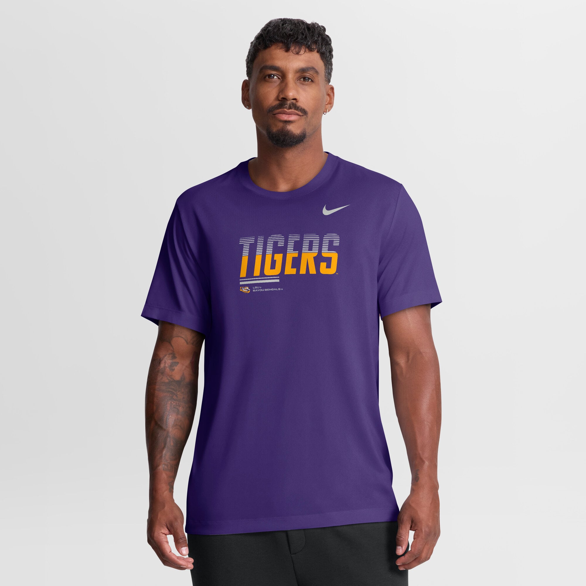 Men's Nike Purple LSU Tigers Sideline Legend Dri-FIT T-Shirt