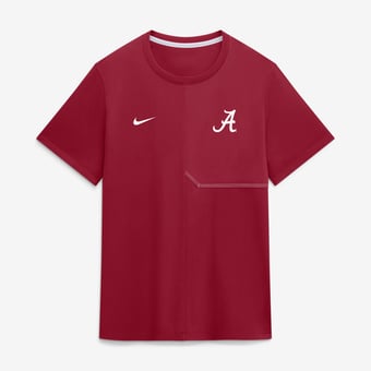 Men's Nike Crimson Alabama Crimson Tide 2026 Sideline UV Dri-FIT Coaches Shirt