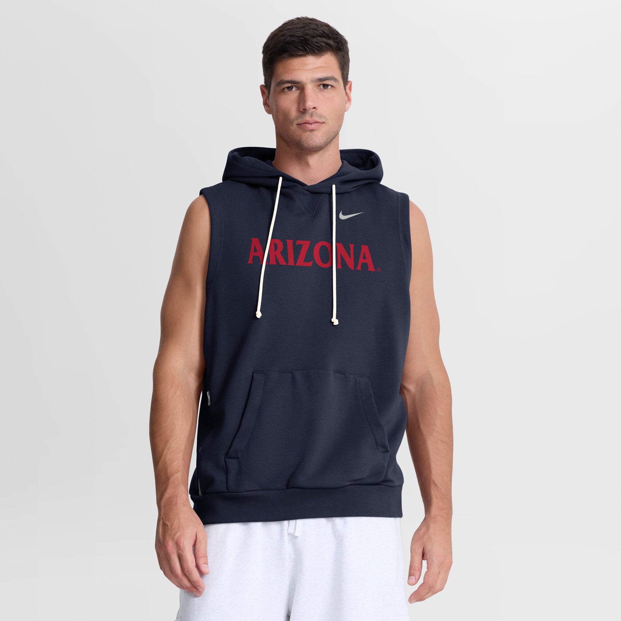 Men's Nike  Navy Arizona Wildcats 2026 Sideline Sleeveless Dri-FIT Hoodie