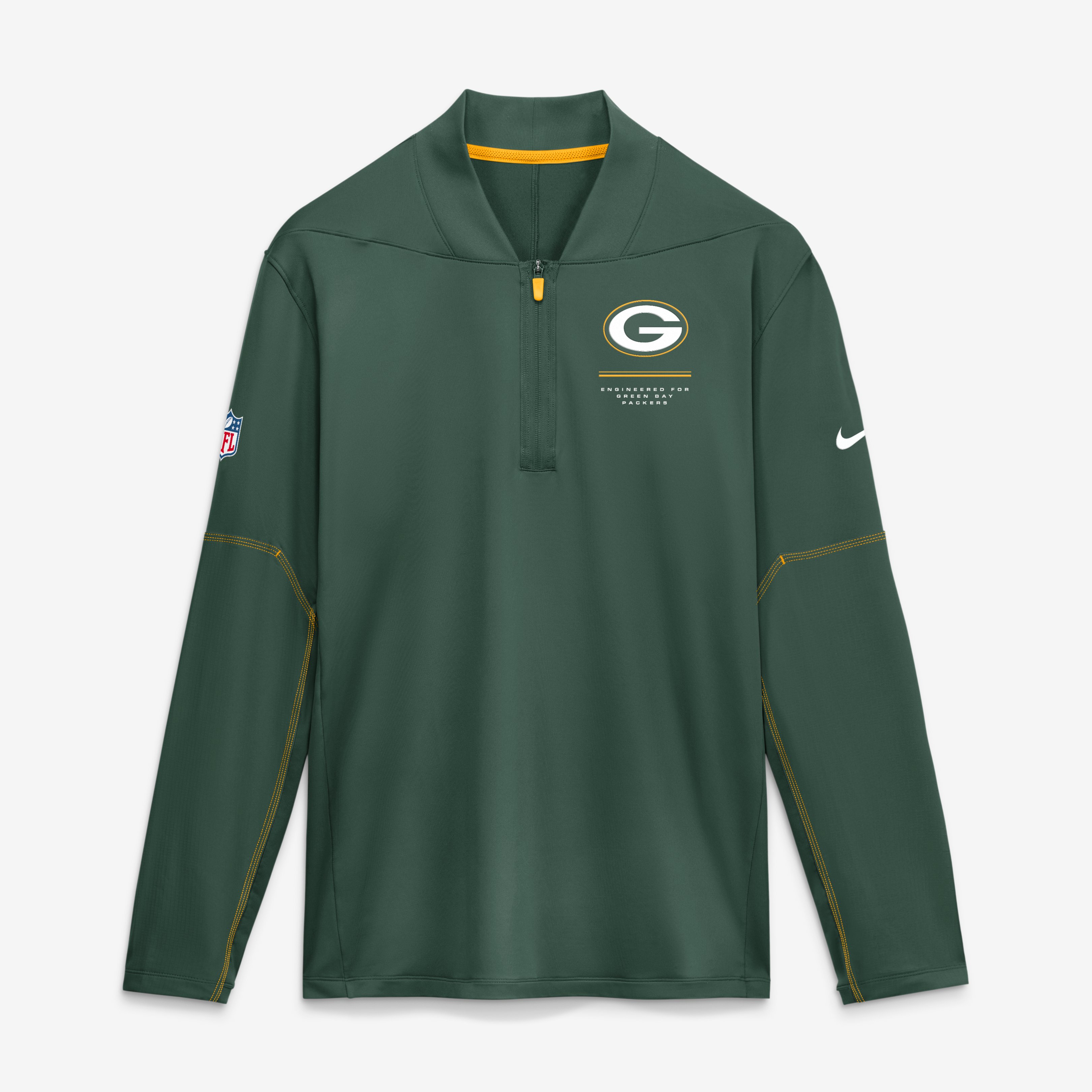 Men’s Nike Green Green Bay Packers Sideline Logo Glory Midweight Dri-FIT Half-Zip Pullover Men’s Nike Green Green Bay Packers Sideline Logo Glory Midweight Dri-FIT Half-Zip Pullover