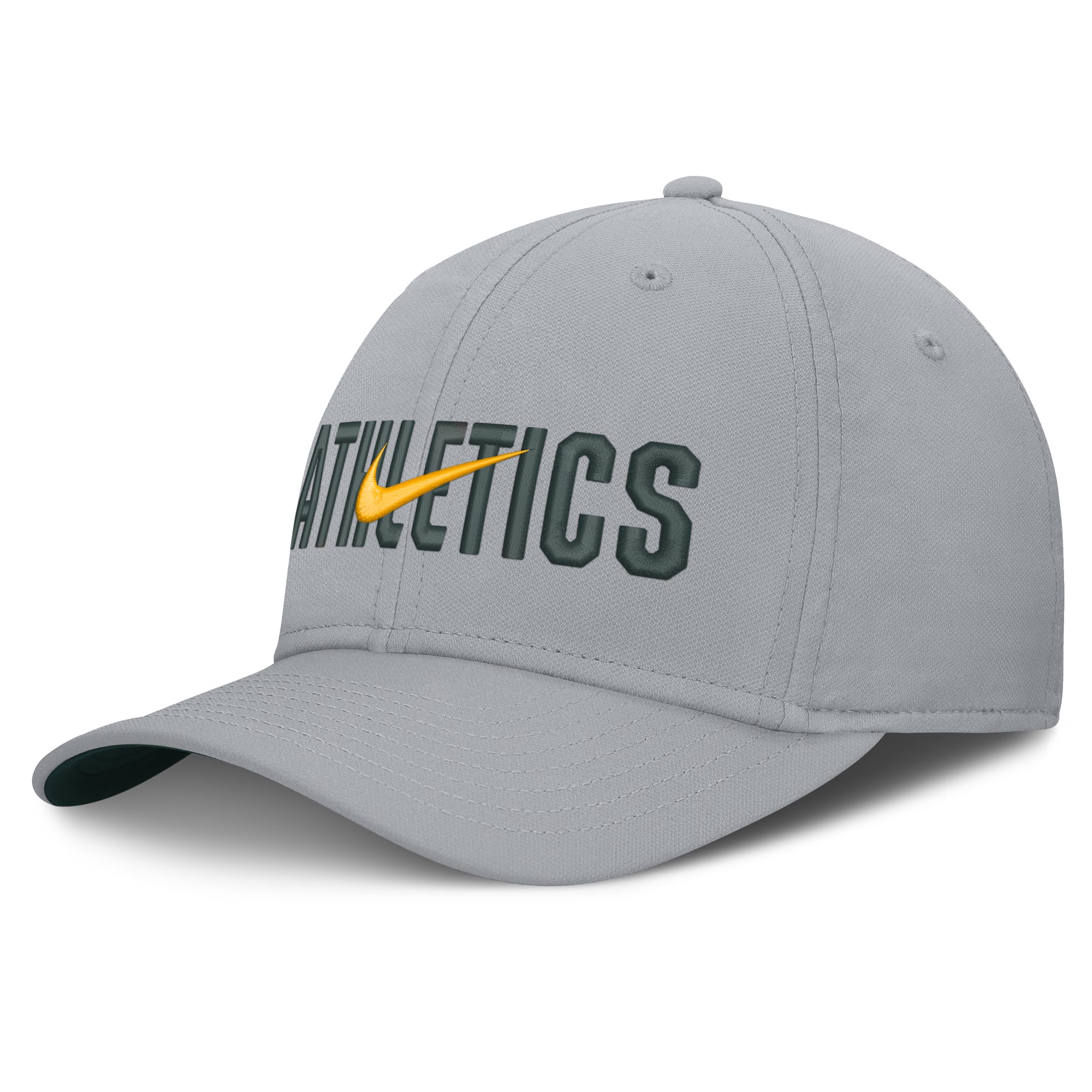Men's Nike  Gray Athletics Primetime Rise Dri-FIT Flex Hat