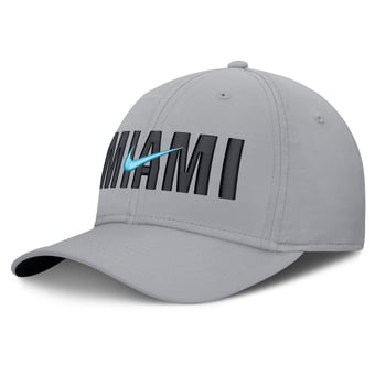 Men's Nike  Gray Miami Marlins Primetime Rise Dri-FIT Flex Hat