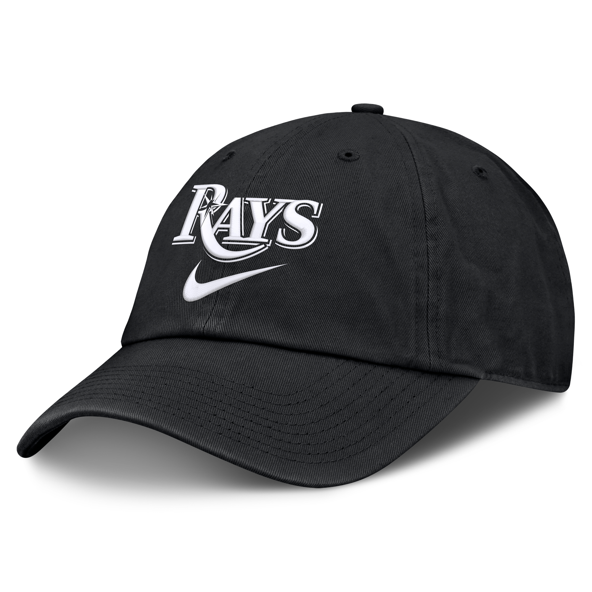 Men's Nike  Black Tampa Bay Rays Primetime Club Adjustable Hat